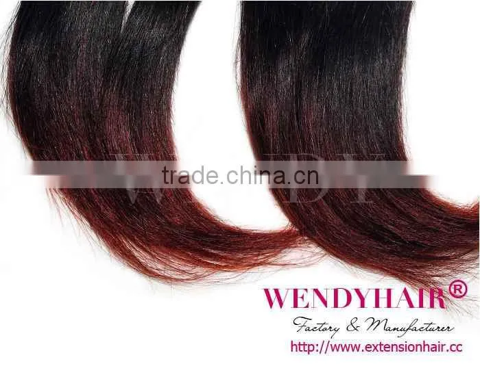 Alibaba China Wholesale and Retail Cheap Price Ombre Two Tone Color Malaysian Hair