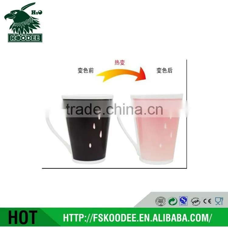 Color changing design Ceramic coffee mugs with BPA FREE