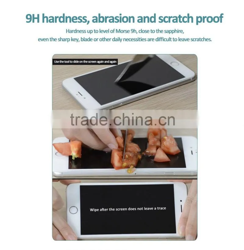 9H hardness anti scratch anti blue light tempered glass screen protector for 2016 new premium