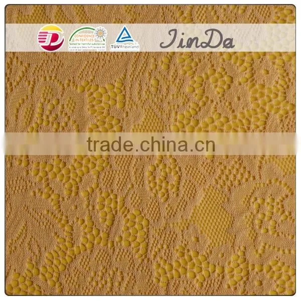 Durable popular brown lace fabric for women dressing