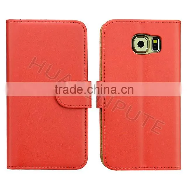 Hot New Products Leather Case for Samsung Galaxy S6 Wallet Leather Case