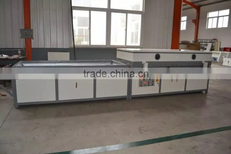 KC2500-DS PVC film vacuum membrane press heating machine for cabinet coating