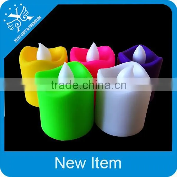 color change moving wick flameless remote control led candle