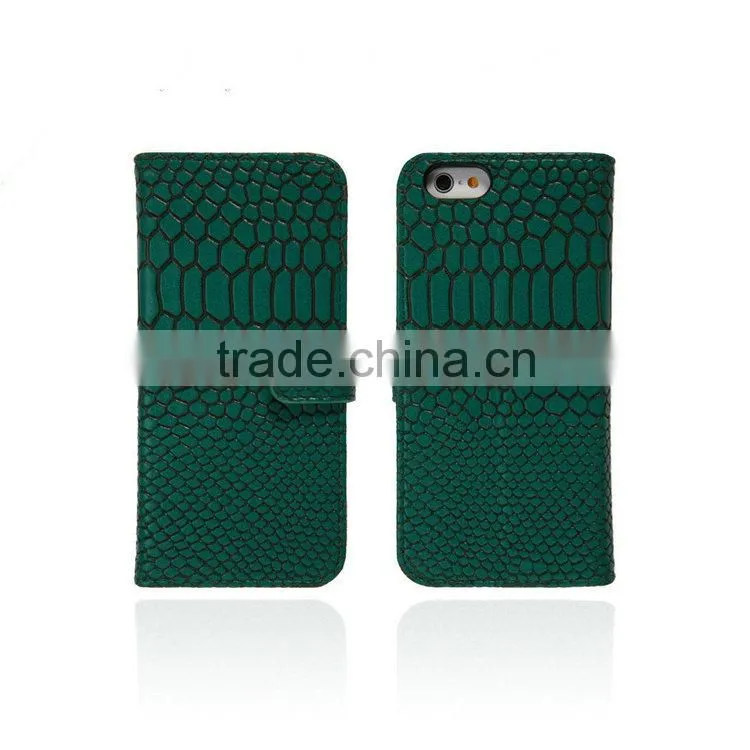 Premium Leather case with colorful cover for iPhone 6 leather case, for i Phone 6 flip cover case