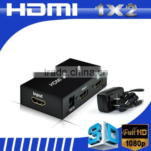 1.3V 3D 1080P 2 port HDMI splitter