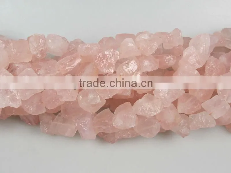 Natural rough nugget Madagascar rose quartz