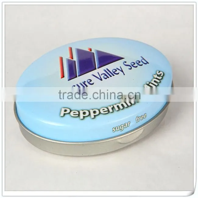 Small metal mint tin box