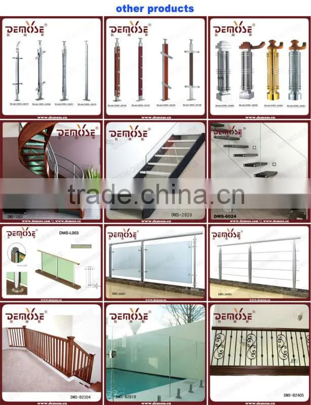 prefab glass pet stairs/railings for indoor stairs price