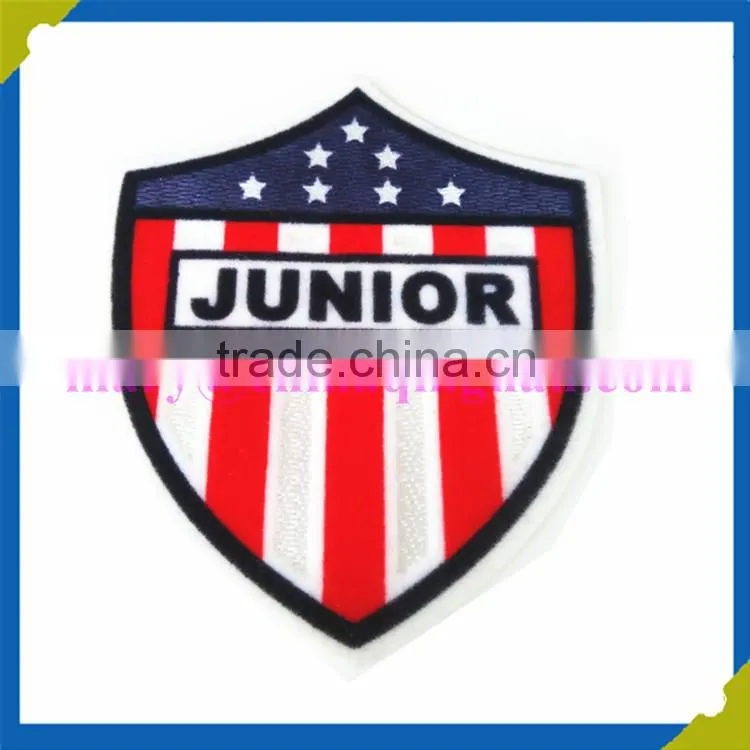 High quality 3d versin Washable heat transfer Flocking label/patches