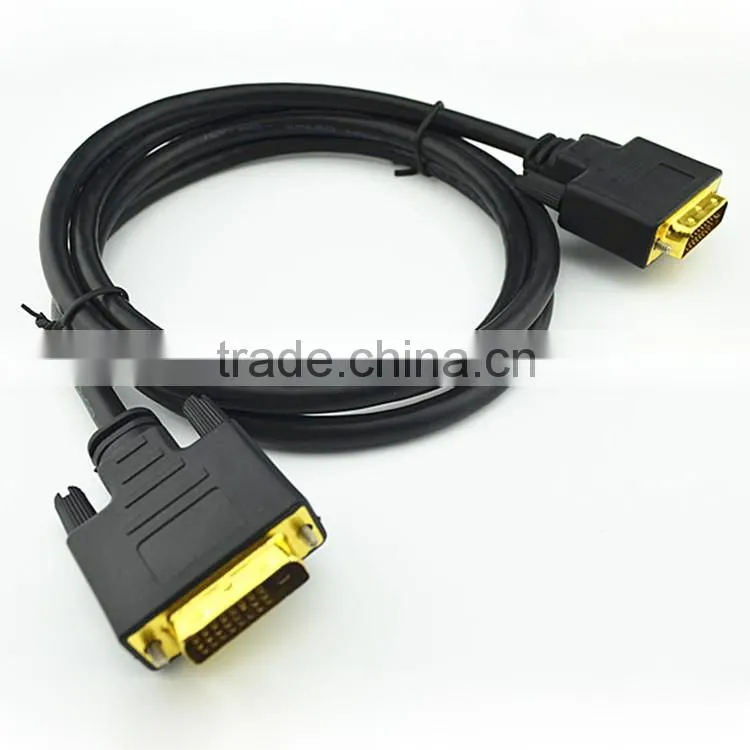 Manufacture supplier gold plated dvi cable 24+1 for projector