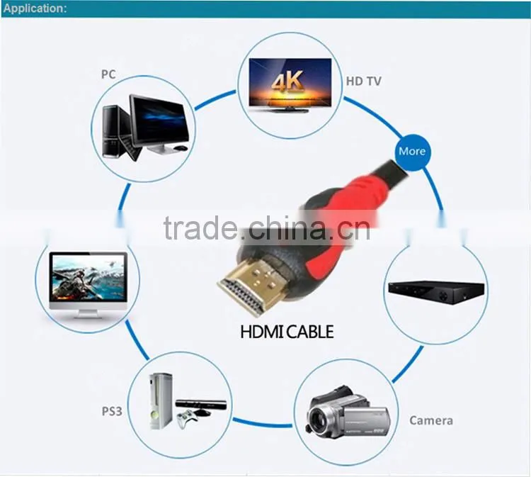 Manufacture price hdmi cable gold plated ,male to male hdmi cable with hd 1080p 3d supported