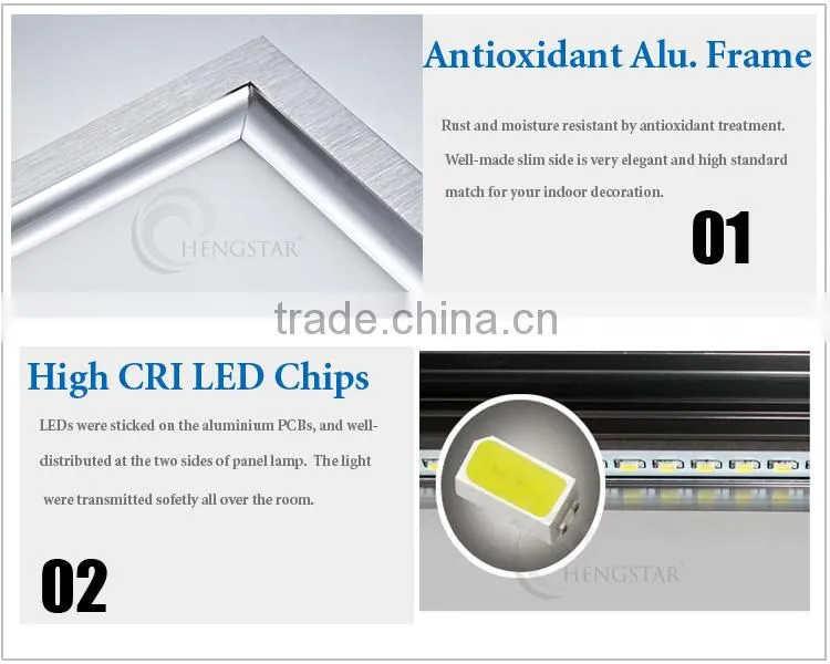 warm white RA80 EU regulation ultra thin led ceiling office panel lighting