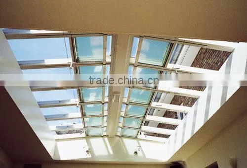 Skylight double glazing transparent glass