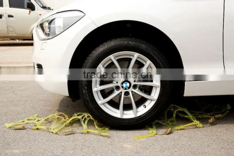 Rubber snow chain tyre protection chain