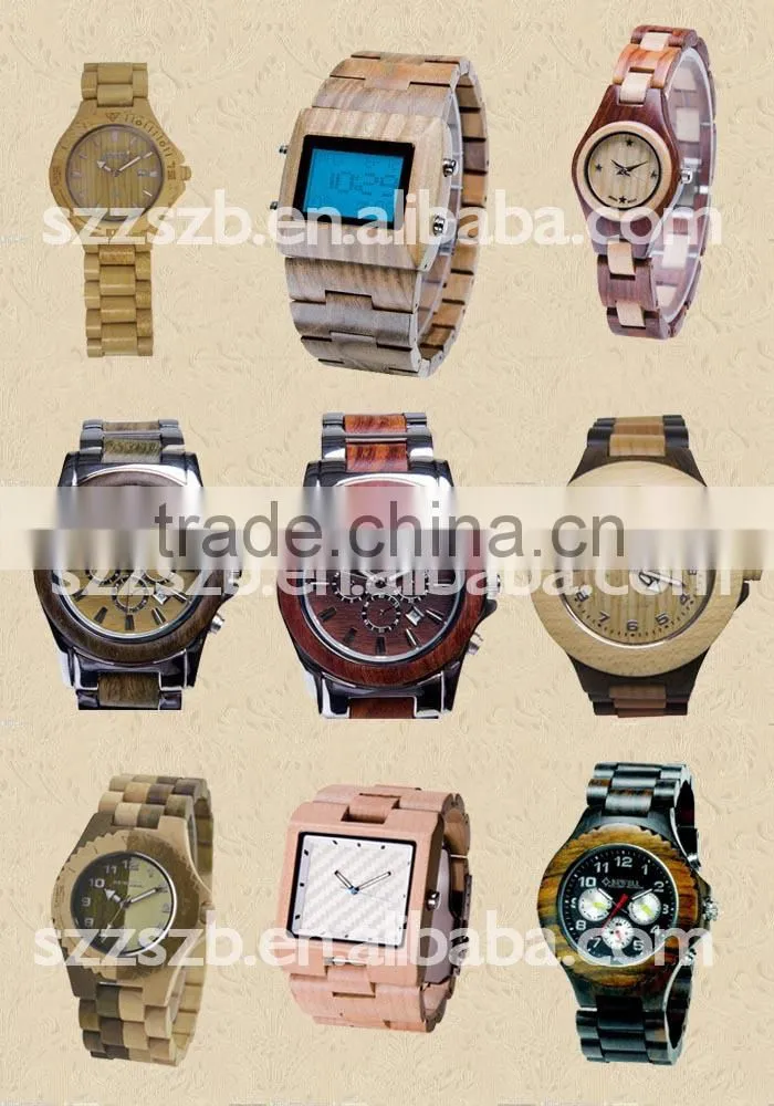 2016Natural eco-friendly new design customised logo cheap wooden wrist watch