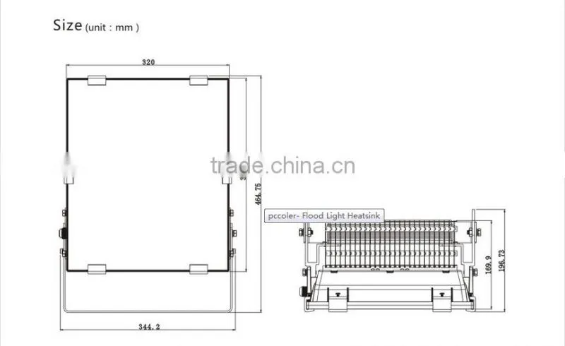 120V IP65 waterproof outdoor RGB led floodlight