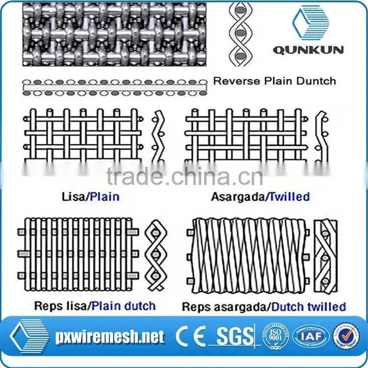 250 micron stainless steel wire mesh/ stainless steel decorative wire mesh