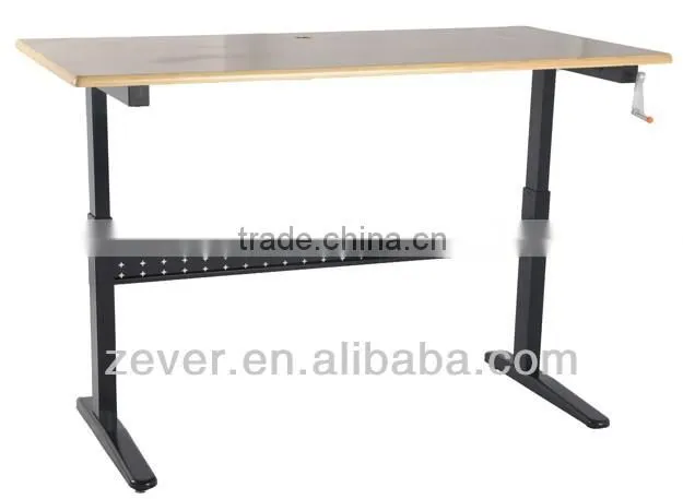 High quality manual height adjustable standing computer desk