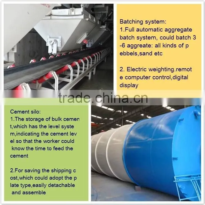 mobile or portable type low cost concrete batching plant