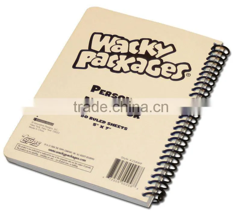 american style free sample notebook a4 spiral notebook with yellow paper