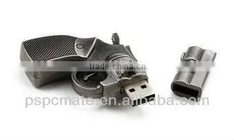 Metal pistol model USB 2.0 Enough 8GB Memory Stick Flash pen Drive