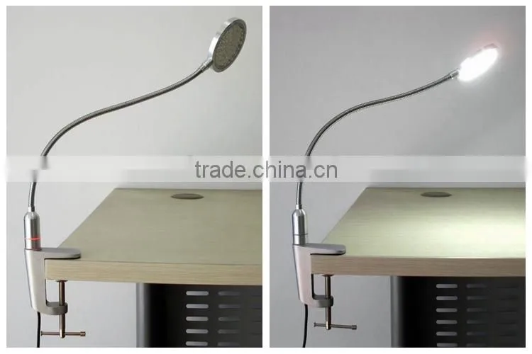 2014 The best LED table lamp for Hotel/ school/ children downlight with touch switch and "F"shape clamp
