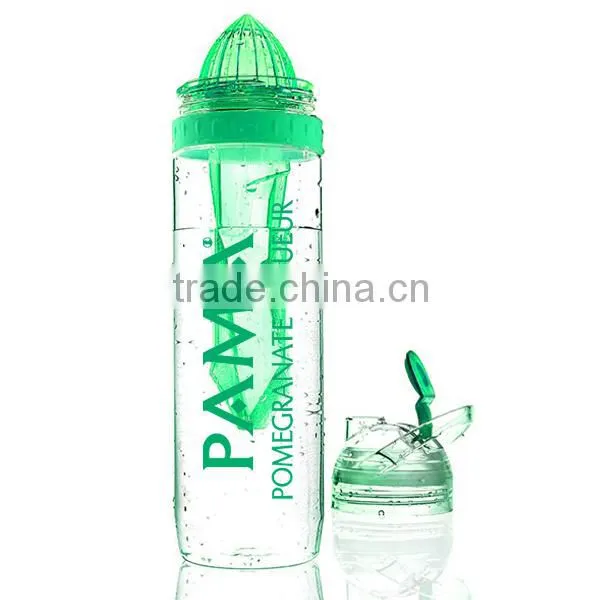 2015 upgraded FDA certified 680ml/22oz TRITAN water bottle with ice stick