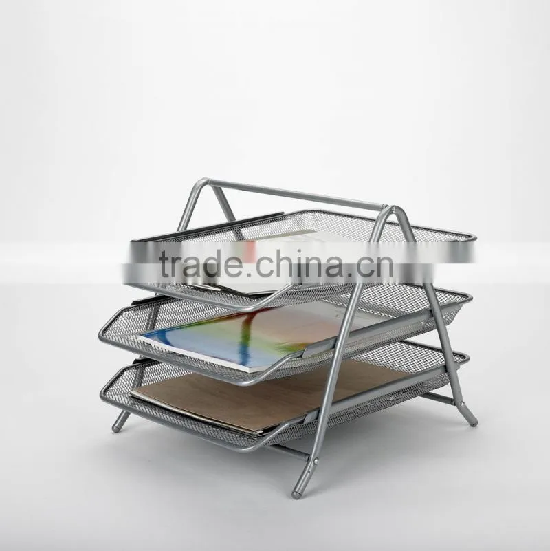 3 tier office file rack