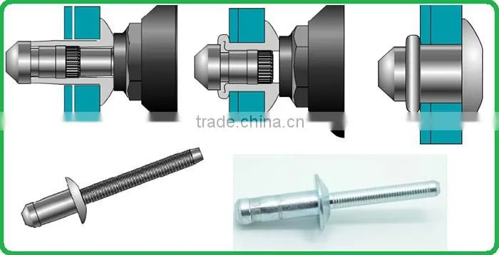 HIGH QUALITY HOT SELLING FACTORY WEATHER-PROOF SEAL HM POP RIVETS FOR TRUCK