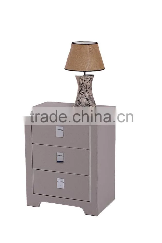 Faux leather home furniture design cabinet