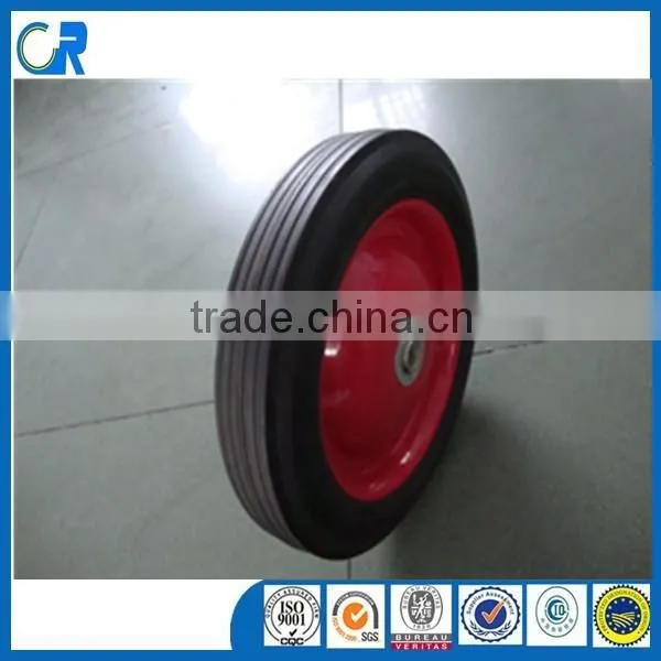 Solid rubber wheel