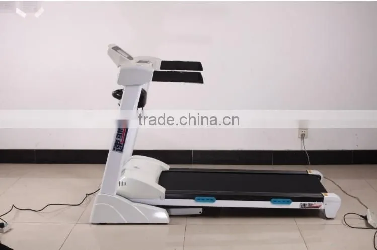 fitness motorized treadmill safety keys with heart pulse sensor