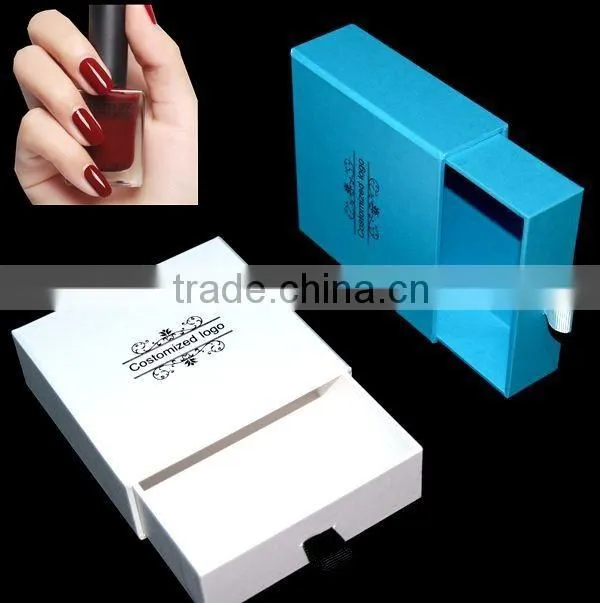 Luxury beautiful custom drawer nail polish packing box