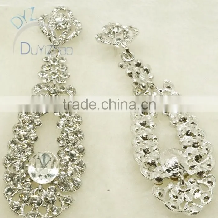 fashion jewelry set for women with clear stone/gold plate jewelry to buy