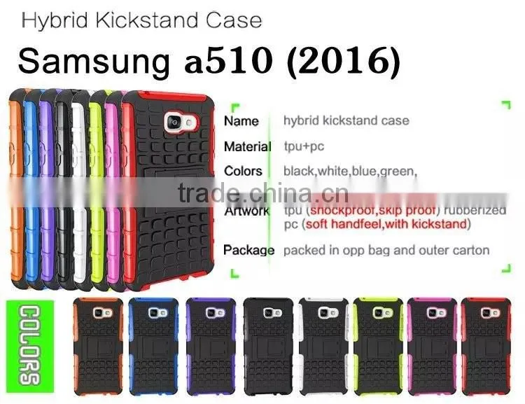 High Quality Hybrid Heavy Duty Rugged Armor Shockproof Case Cover Stand For Samsung Galaxy A510