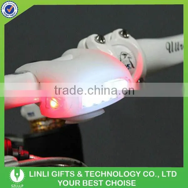 5 white 2 red LED bicycle light