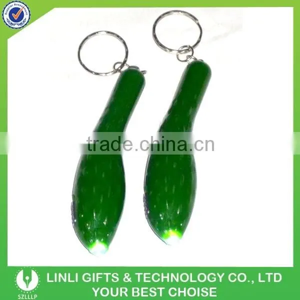 Brand Name Cheap Plastic Led Banana Keychain