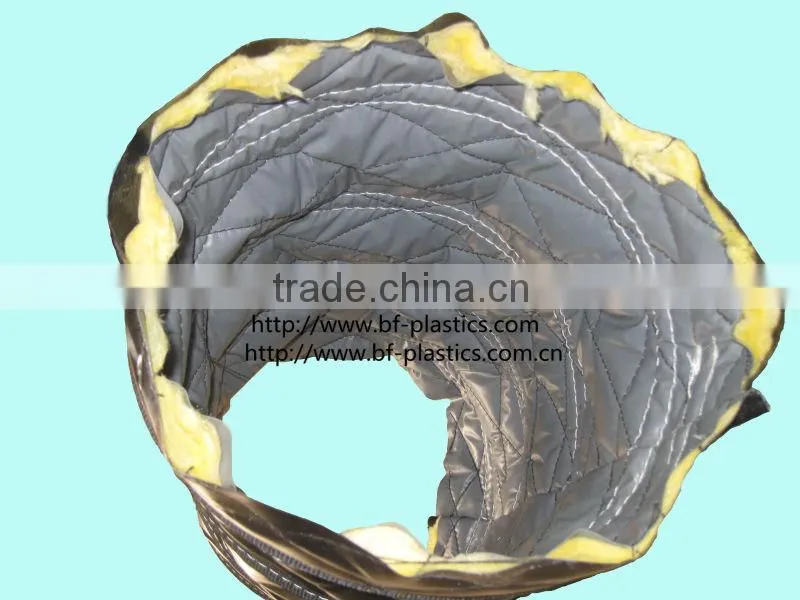 Heat resisting insulated flexible ventilation duct