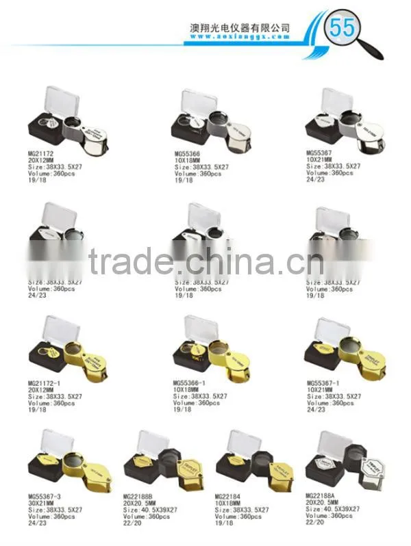 Best selling K999 30x optical magnifier,optical glass