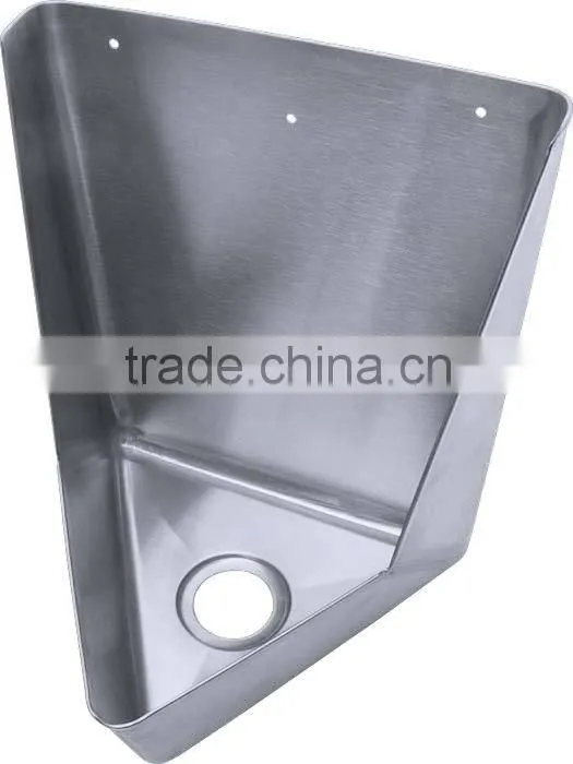 wall mount 304 stainless steel prison toilet bathroom urinal