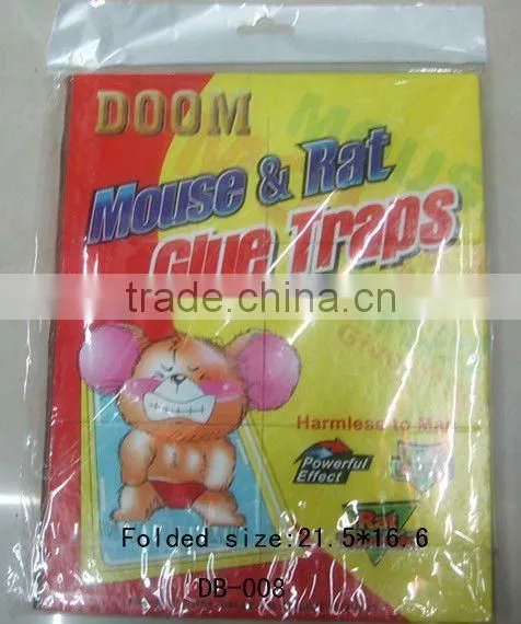 2012 Hot Sale strong adhesive cardboard mouse glue traps