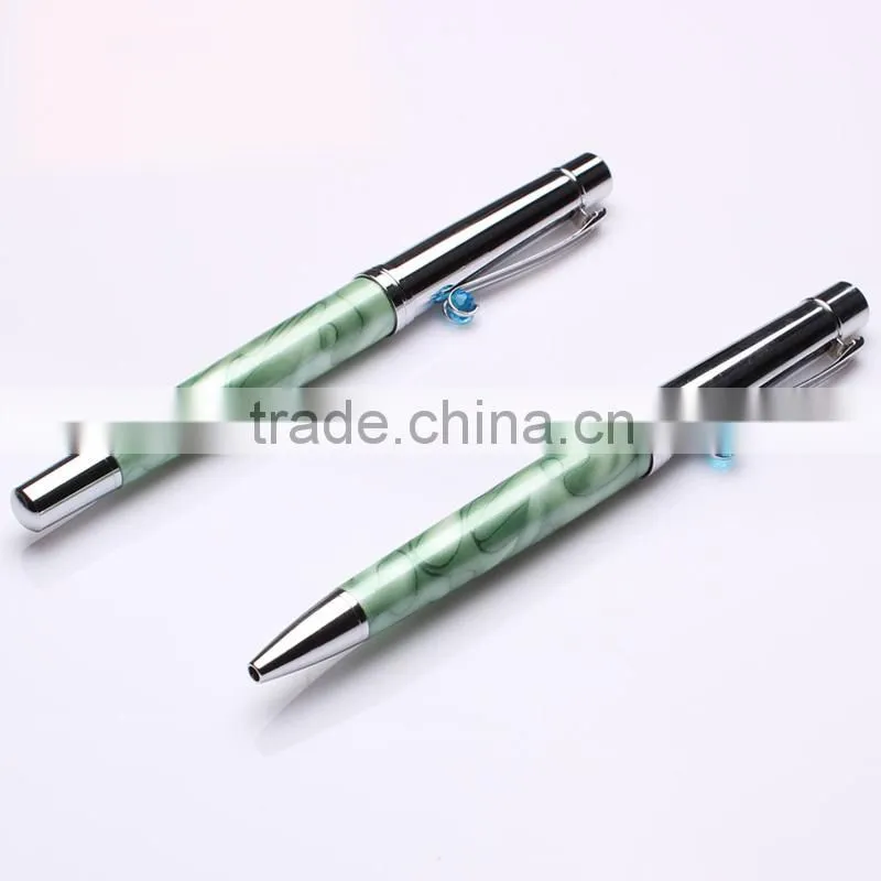 Brush pot pen gift set with 2 pens in brush pot gift packaging