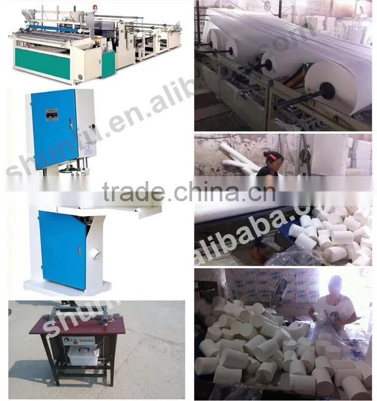 600mm toilet paper machinery(capacity:0.5t/d)