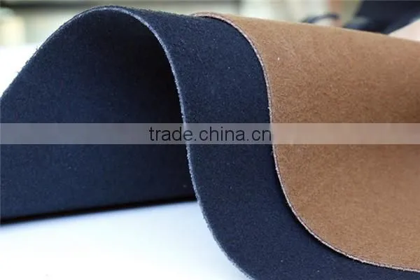 breathable pu leather fabric,suede leather for shoe upper, soft