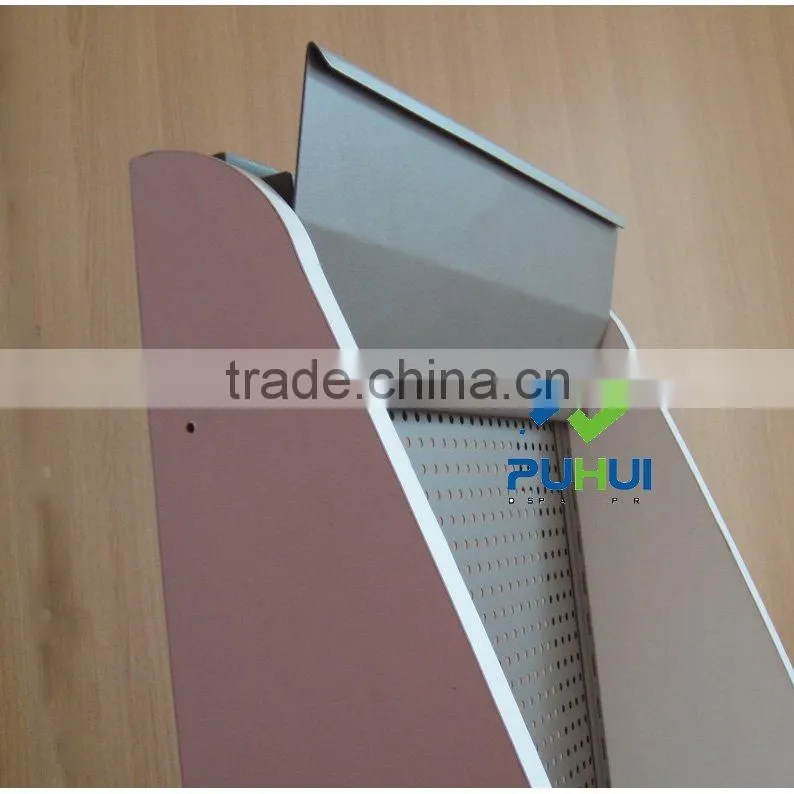 metal and MDF display rack