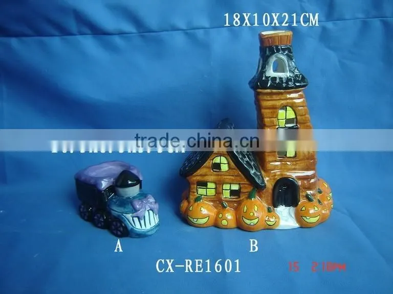 halloween ceramic candy plates