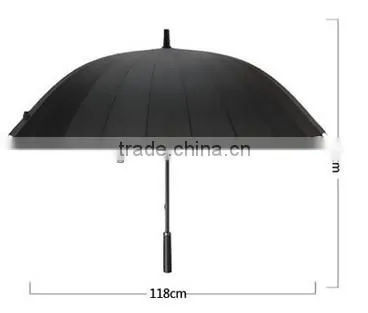 24 rib straight umbrella