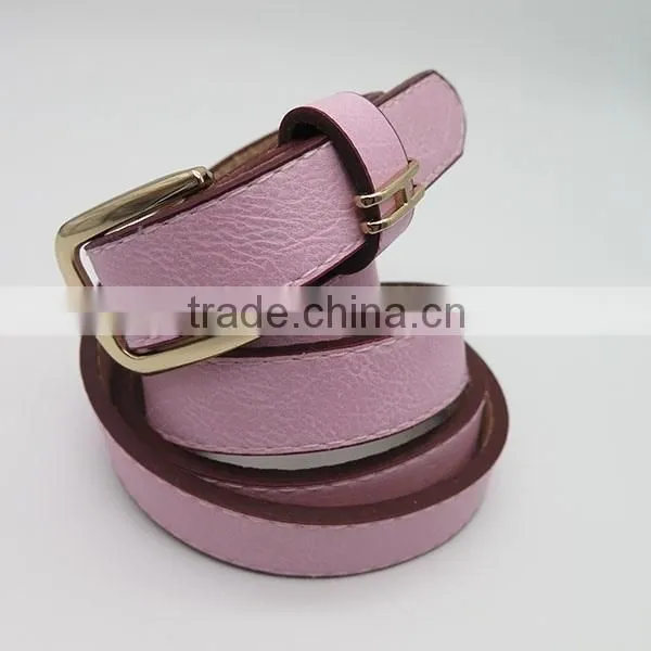 Fashionable Colorful Skinny Belts for Women in Wholesale