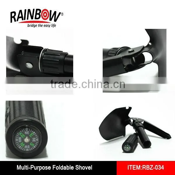 New design RBZ-034 multifunctional shovel survival shovel