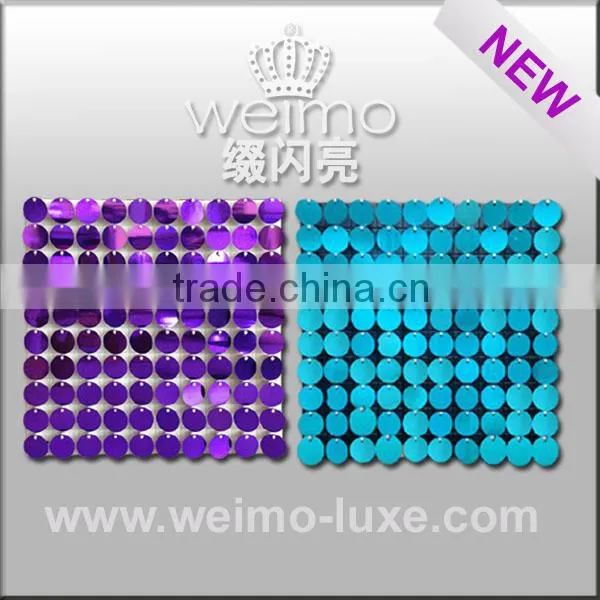 2014 new shimmer sequin disc for external pvc wall panel